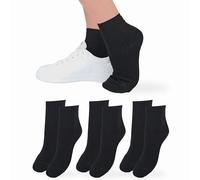 LEON D'ORO Chaussettes Costina Femme Coton Léger 3 Paires Chaussettes Femme Fil d'Écosse Made in Italy, ASS NOIR 3 PAIRES, Taille unique