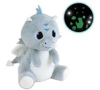 LEON LE DRAGON - LUMINOU - Peluche 21 cm Bleu G
