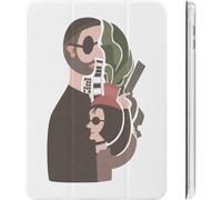 Leon Leon Matilda Movie Ipad Case 2020 Antichoc Veille/Réveil Automatique Ipad 10.2in Réglage De L'angle Mignon Transparent Personnage Housse De Protection