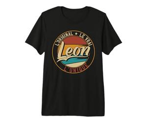 Leon L'Original Le Vrai L'Unique Hommes & Garçons T-Shirt Haut de Gamme