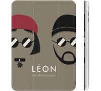 Leon Matilda Leon Movie Ipad Case 2020 Matériau Tpu Résistant Aux Chocs Réglage Automatique De L'angle De Veille/Réveil Mignon Transparent Housse De Protection 10.2in