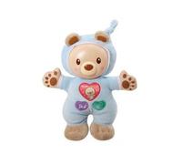 Leon Mon Lumi Ourson Bleu 40 Berceuses, 2 Chansons - Peluche Veilleuse Musicale Vtech - Doudou Bebe - Cadeau Naissance - Garcon