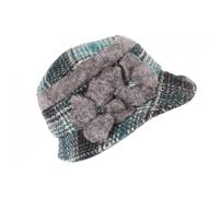 -Léon montane-Beret Chapeau Femme Vert et Grise Retro Bonnet Feutre Hiver Lyara - Vert Taille unique