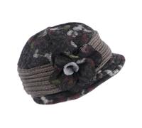 -Léon montane-Beret Chapeau Laine Femme Gris et Rouge Bonnet Toque Hiver Renya - Gris Taille unique