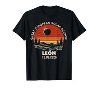 León, Spain Great European Solar Eclipse 2026 T-Shirt
