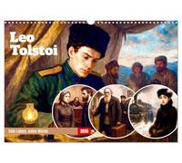 Léon Tolstoï, Version française (Calendrier mural 2026 DIN A3 portrait), Calendrier CALVENDO mensuel