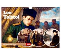 Léon Tolstoï, Version française (Calendrier mural 2026 DIN A4 portrait), Calendrier CALVENDO mensuel