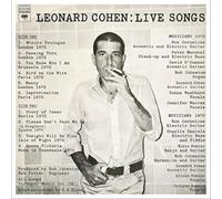 Leonard Cohen: Live Songs by Leonard Cohen [VINYL] NEUF