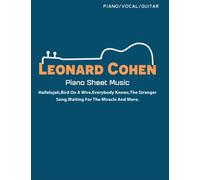 Leonard Cohen Piano Sheet Music: Piano/Vocal/Guitar