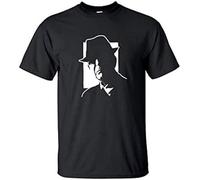 Leonard Cohen Silhouette Graphic Men's T-Shirt Black Unisex Tee S M
