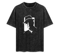 Leonard Cohen Silhouette T-Shirt Unisex Black Tee XL