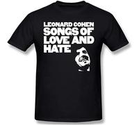 Leonard Cohen Songs of Love and Hate Mens T Shirts Short Sleeves Tees Summer Top L