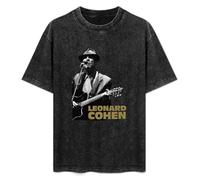 Leonard Cohen T-Shirt Unisex Black Tee 3XL