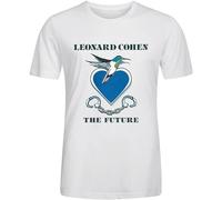 Leonard Cohen The Future Sport T Shirt for Men O Neck T-Shirt White L