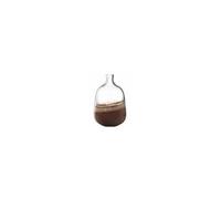 LEONARDO 041670 Vase en forme de bouteille Verre Marron et Transparent Marron