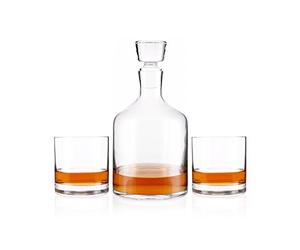 Leonardo 060005 GK Lot de 3 whisky karaffe avec tasse Ambroggio