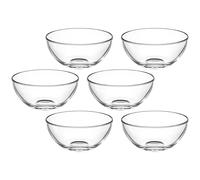 Leonardo 066326 Cucina Lot de 6 Bol 14 cm, Verre, Transparent, 14 x 14 x 6,5 cm, 6 unités