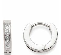 Leonardo - 32025296 - Boucles d'Oreille Femme - Acier Inoxydable - Oxyde de Zirconium, 0.2, Acier inoxydable, Pas de gemme