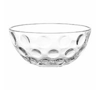 Leonardo Cucina Optic Bol en verre, transparent, 4,6 x 10 x 10 cm