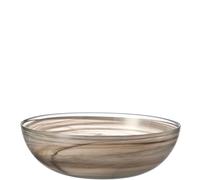 Leonardo Alabastro 031129 Bol en verre profond fait à la main en verre Beige 9 x 28 x 28 cm (H x l x P)