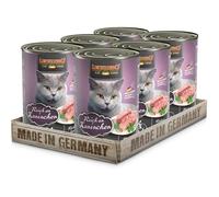 LEONARDO Nourriture Humide [6x400g Riche en Lapin] | Nourriture Humide sans céréales pour Chats | Nourriture Humide complète en boîte