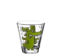 Leonardo Bambini 017900 - Gobelet pour enfant, en verre, motif animal, passe au lave-vaisselle, 1 pièce, 215 ml