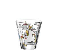 Leonardo Bambini 017902 Tasse en verre, pour enfant, motif animal, passe au lave-vaisselle, 1 pièce, 215 ml
