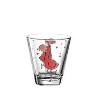 Leonardo Bambini 017904 Tasse en verre, pour enfant, motif animal, passe au lave-vaisselle, 1 pièce, 215 ml