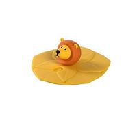 Leonardo Bambini 018724 Couvercle en verre lavable au lave-vaisselle Sans BPA Motif lion Jaune/orange Ø 9 cm