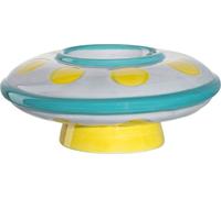 LEONARDO Bambini Avventura Coquetier pour enfants - Coquetier amusant en céramique - Assorti à la série Univers - Résistant au lave-vaisselle, robuste - Coquetier enfant Ufo multicolore , 077405