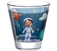 LEONARDO Bambini Avventura Verre pour enfants - Gobelet pour enfant avec motif en verre de haute qualité - Taille S, contenance 215 ml - Passe au lave-vaisselle - Robuste - Verre pour enfant avec