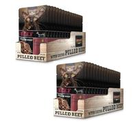 Leonardo Beef avec Extra Pulled Beef | Pack Double | 2 x 16 x 70 g | Alimentation complète pour Chats Adultes | Portions Pratiques en sachets individuels | avec de la Viande juteuse