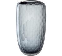 Leonardo Bellagio 036449 Vase décoratif, en Verre de qualité supérieure, avec Structure extérieure, Fait Main, Hauteur 37 cm, diamètre 20 cm, Anthracite