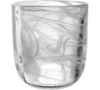 Leonardo Bougeoir de table Salerno Porte-bougie à chauffe-plat Photophore Bougeoir blanc H 11.5 cm