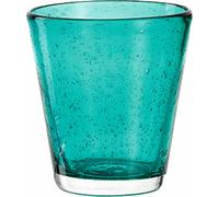 Leonardo Burano Becher, Wasserglas, Trinkglas, Trinkbecher, Glas, Laguna, Türkis, 230 ml, 034758