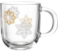 LEONARDO Capanna, simple, 0,4 l, or, transparent, blanc, verre, coupe, universel