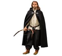 Leonardo Carbone® Cape médiévale unisexe en laine avec boucle loup Tjark - Vêtements médiévaux pour homme et femme - Cape pour homme - Costume de Hobbit - LARP - Viking - Cosplay - Halloween -