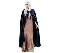 Leonardo Carbone® Cape médiévale unisexe sans capuche Kuno - Vêtements médiévaux pour homme et femme - Costume de Hobbit - LARP - Viking - Cosplay - Halloween - Carnaval - Noir