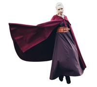 Leonardo Carbone® Cape médiévale unisexe sans capuche Kuno - Vêtements médiévaux pour homme et femme - Costume de Hobbit - LARP - Viking - Cosplay - Halloween - Rouge
