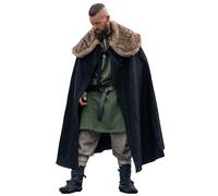 Leonardo Carbone® Cape viking unisexe Janne avec fourrure synthétique - Vêtements médiévaux pour homme et femme - Costume de Hobbit - Vêtements LARP - Cosplay pour homme - Halloween - Carnaval - Noir,