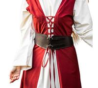 Leonardo Carbone® Ceinture médiévale Hedwig - Ceinture en cuir pour femme - Vêtement médiéval - Ceinture pour femme - Vêtements LARP - Carnaval - Cosplay - Costume Viking Hobbit - Carnaval - 100 %