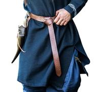 Leonardo Carbone® Ceinture viking unisexe en cuir avec gaufrage celtique Kendell - Ceinture en cuir pour homme, vêtements médiévaux, ceinture pour femme, LARP, carnaval, cosplay, passe-temps - 100 %