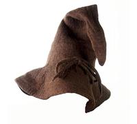 Leonardo Carbone® Chapeau de sorcier médiéval Merlin unisexe - Costume de magicien - Vêtement médiéval - Costume d'Halloween pour femme - Chapeau de magicien pour homme - LARP - Carnaval - Cosplay -
