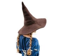Leonardo Carbone® Chapeau de sorcière Agata - Costume de sorcière, vêtement médiéval, costume d'Halloween pour femme, chapeau de sorcier, chapeau de magicien, vêtements LARP, carnaval, cosplay - 100 %