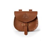 LEONARDO CARBONE Erin Sac banane unisexe en cuir | Gaufrage celtique | Boucles pratiques | Carnaval, Halloween, cosplay, LARP, sac de ceinture, sac | 100 % cuir, marron, Taille unique, Sac banane