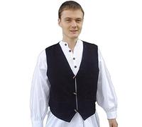 Leonardo Carbone Gilet médiéval Nolan XL pour homme Noir