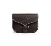 LEONARDO CARBONE Hulda Sac unisexe | Nœud celtique | Passants de ceinture | Carnaval, Halloween, cosplay, LARP, sac banane, sac, médiéval, viking | 100 % cuir, marron, Taille unique, Sac banane