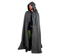 Leonardo Carbone Moyen-âge marché Cape - Unisexe Dorian - Gris - Taille Unique