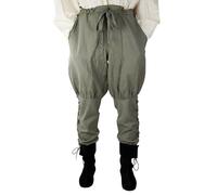 Leonardo Carbone® Pantalon viking avec lacets Magnus - Pantalons pour homme, vêtement médiéval, pantalon viking, costume, tenue de festival, LARP, cosplay, pantalon de loisirs - 100% coton, chanvre