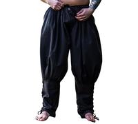 Leonardo Carbone® Pantalon Viking Rus Norman - Vêtement Médiéval pour Homme, Costume de Festival, LARP, Cosplay - Tenue de Loisirs Longue - 100%